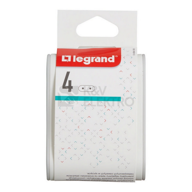 Obrázek produktu Rozdvojka 4x2P Legrand 49400 bílá/světle šedá 1