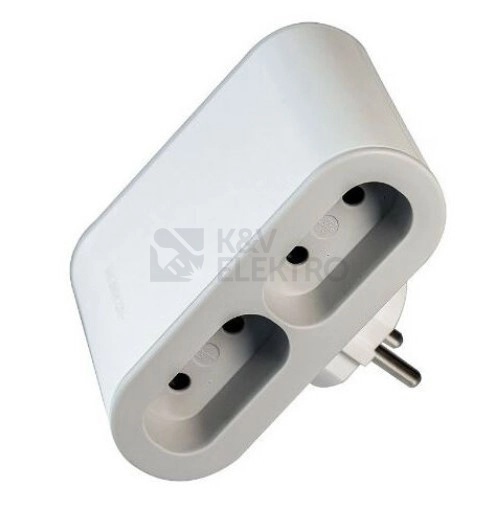 Obrázek produktu Rozdvojka 4x2P Legrand 49400 bílá/světle šedá 4