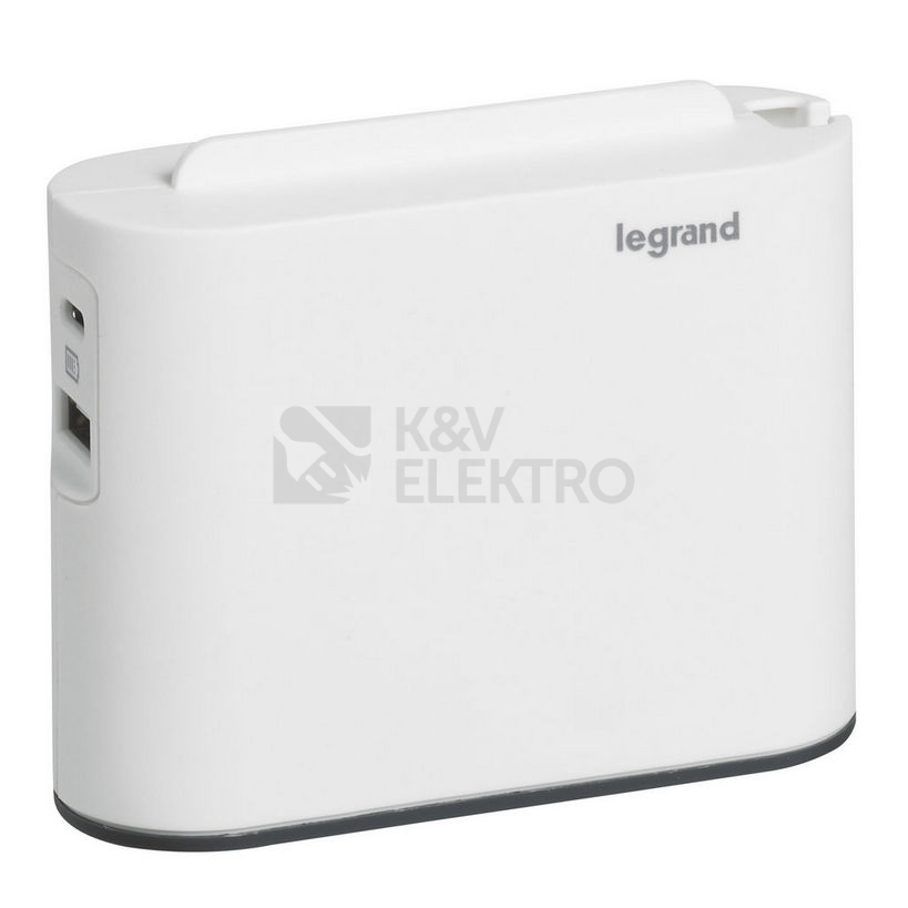 Obrázek produktu Nabíječka USB A+C rozdvojka 2x2P Legrand 49401 bílá/tmavě šedá 4