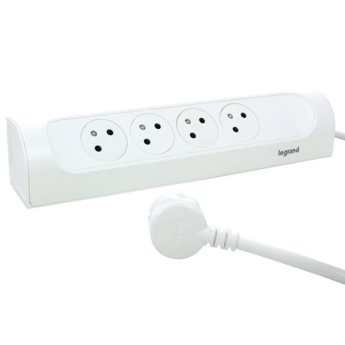 Prodlužovací kabel 1m rohový blok 4zásuvky Legrand 49404 bílá (obrázek 4)