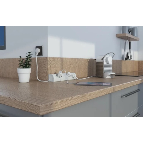 Prodlužovací kabel 1m rohový blok 4zásuvky Legrand 49404 bílá