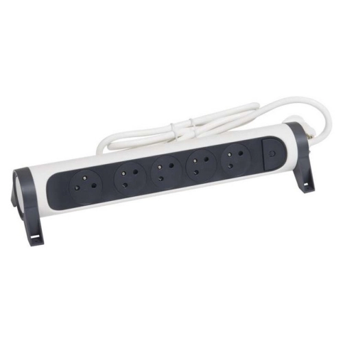Prodlužovací kabel 3m 5zásuvek s vypínačem Legrand 49461 bílá/tmavě šedá (obrázek 4)