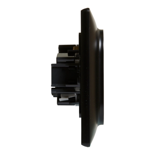 Legrand Valena LIFE dvojzásuvka černá s clonkami 756376