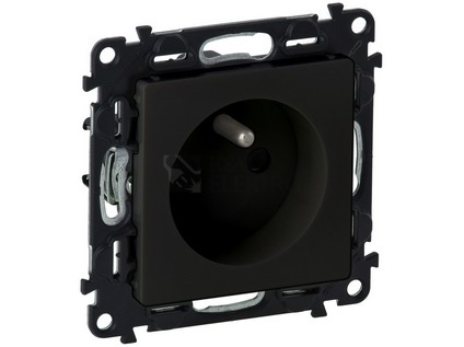 Obrázek produktu Legrand Valena LIFE zásuvka s přepěťovou ochranou třídy D černá S756380 0