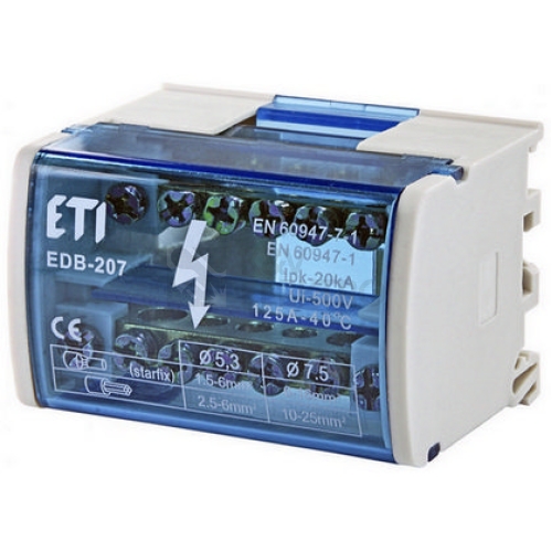 Distribuční svorkovnice 2-pólová ETI EDB-207 001102300