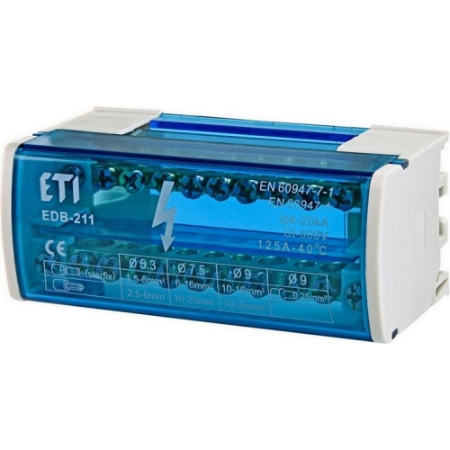 Distribuční svorkovnice 2-pólová ETI EDB-211 001102301