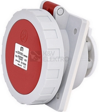 Obrázek produktu Zásuvka vestavná ETI EEH 1653 16A/400V/5P IP67 004482084 0