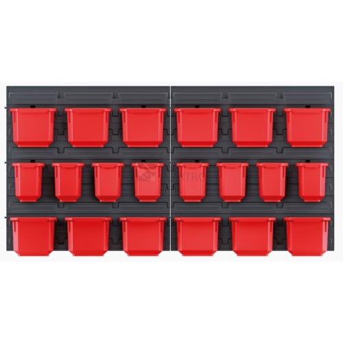 Závěsný panel s 20 boxy na nářadí ORDERLINE 800x165x400mm KOR6-S411/3020