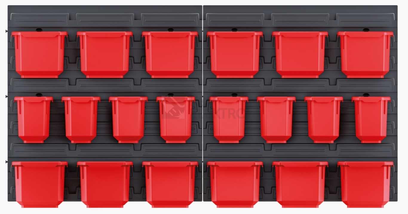 Obrázek produktu Závěsný panel s 20 boxy na nářadí ORDERLINE 800x165x400mm KOR6-S411/3020 0