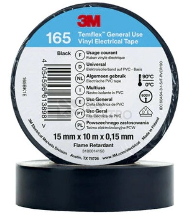 Obrázek produktu Izolační páska 3M TEMFLEX 165 15mm x 10m černá 0