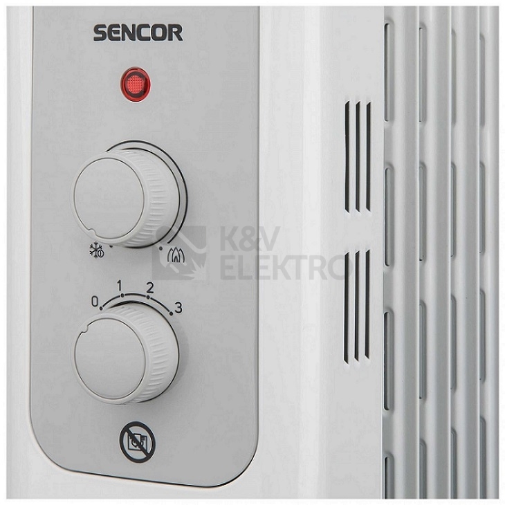 Obrázek produktu Olejový radiátor SENCOR SOH 3213WH 1000/1500/2500W 2