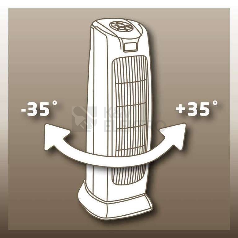 Obrázek produktu Teplovzdušný ventilátor s oscilací Einhell HT 1800/1 2338822 1100/1800W 6
