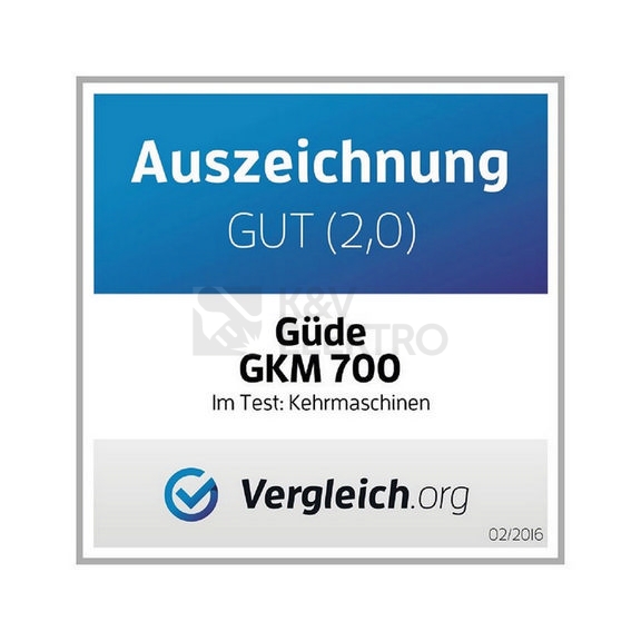 Obrázek produktu Ruční zametací stroj Güde GKM 700 16787 se sběrnou nádobou 14,5l 1