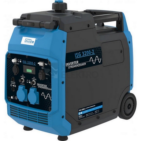 Obrázek produktu Elektrocentrála invertorový generátor Güde ISG 3200-2 40721 3,2kW 2x230V + 1x12V + 2xUSB 1