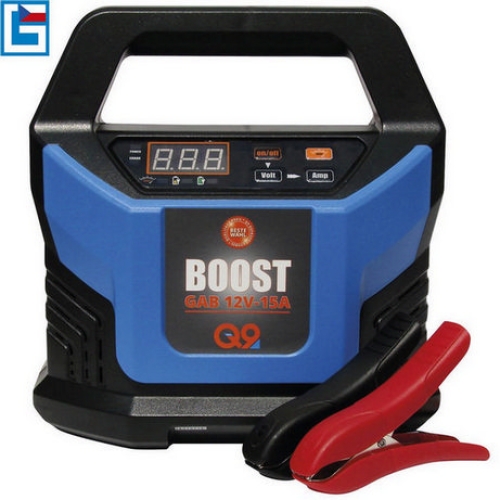 Automatická nabíječka autobaterií 12V Güde GAB 15 A BOOST 85143 se zásuvkou