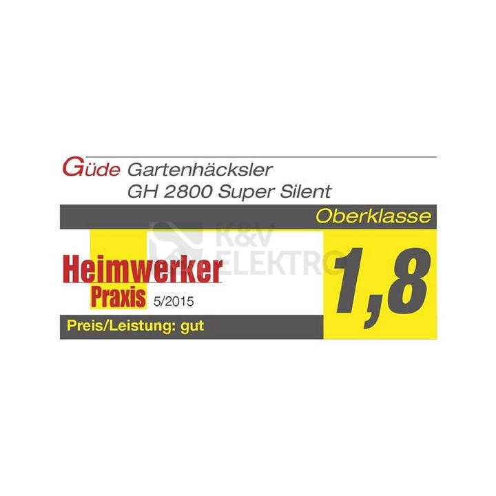 Obrázek produktu  Štěpkovač elektrický drtič větví Güde GH 2800 Super Silent 94375 7