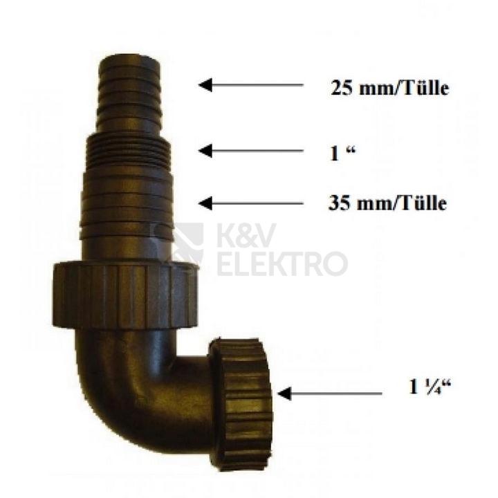 Obrázek produktu Univerzální hadicová přípojka 1 1/4" IG Güde 94547 0