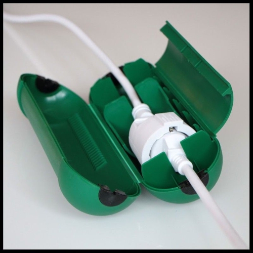 Krabice pro spojování prodlužovaček 21cm zelená