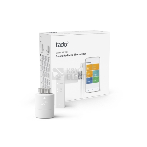 Chytrá termostatická hlavice tado° V3+ Starter Kit 104075 včetně Bridge