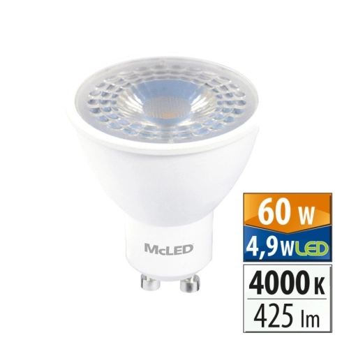 LED žárovka GU10 McLED 4,9W (60W) neutrální bílá (4000K), reflektor 38° ML-312.168.87.0 (obrázek 6)