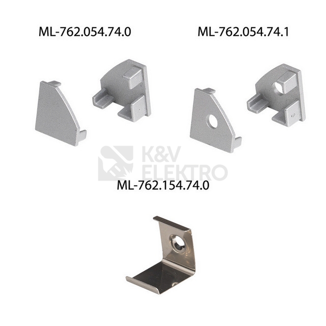 Obrázek produktu Rohový hliníkový profil McLED RT2 18x18mm včetně mléčného difuzoru 1m ML-761.054.74.1 2