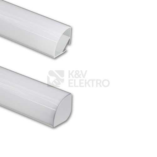 Rohový hliníkový profil McLED RL2 30x30mm včetně mléčného difuzoru 2m ML-761.057.74.2