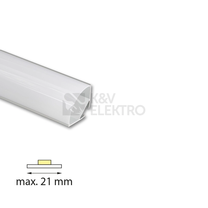 Obrázek produktu Rohový hliníkový profil McLED RL2 30x30mm včetně mléčného difuzoru 2m ML-761.057.74.2 1