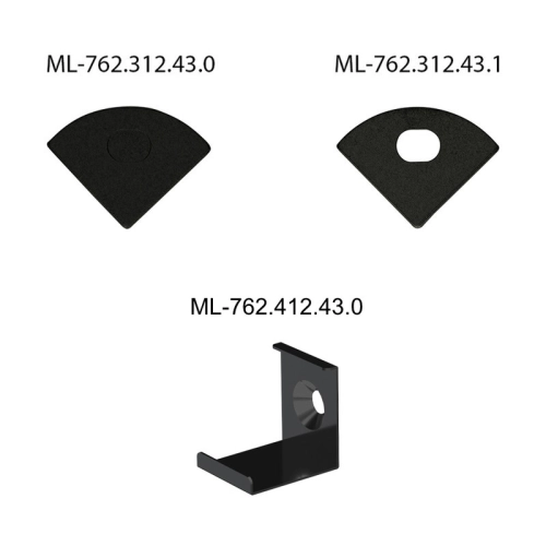 Rohový hliníkový profil černý McLED RS2 16x16mm s černým diruzorem 1m ML-761.312.43.1 (obrázek 5)