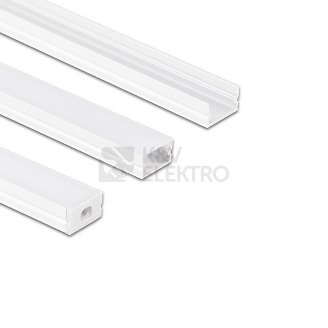 Obrázek produktu Přisazený hliníkový profil bílý McLED PM 12x7mm včetně mléčného difuzoru 2m ML-761.316.74.2 0