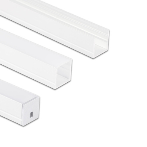 Přisazený hliníkový profil bílý McLED PY 15x15mm včetně mléčného difuzoru 2m ML-761.318.74.2