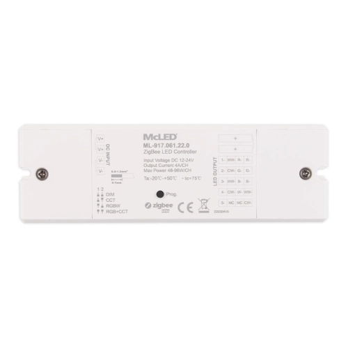 ZigBee přijímač pro ovladače CCT RGB RGBW RGB+CCT McLED ML-917.061.22.0