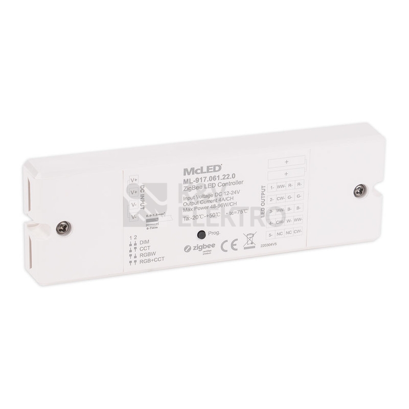 Obrázek produktu ZigBee přijímač pro ovladače CCT RGB RGBW RGB+CCT McLED ML-917.061.22.0 2