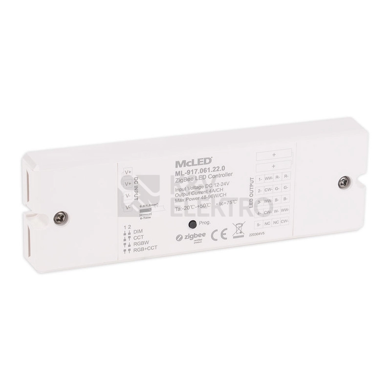 Obrázek produktu ZigBee přijímač pro ovladače CCT RGB RGBW RGB+CCT McLED ML-917.061.22.0 2