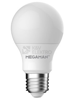 Obrázek produktu  LED žárovka E27 Megaman LG7104.8+E27+865+V0240 A60 4,8W (40W) studená bílá (6500K)
 0