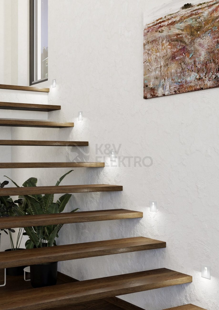 Obrázek produktu Zápustné orientační LED svítidlo EGLO Mecinos bílé 99643 3000K teplá bílá 1