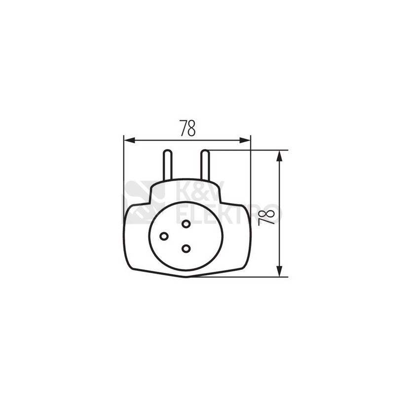 Obrázek produktu Roztrojka Kanlux ZARK KRW-3 02181 bílá 1