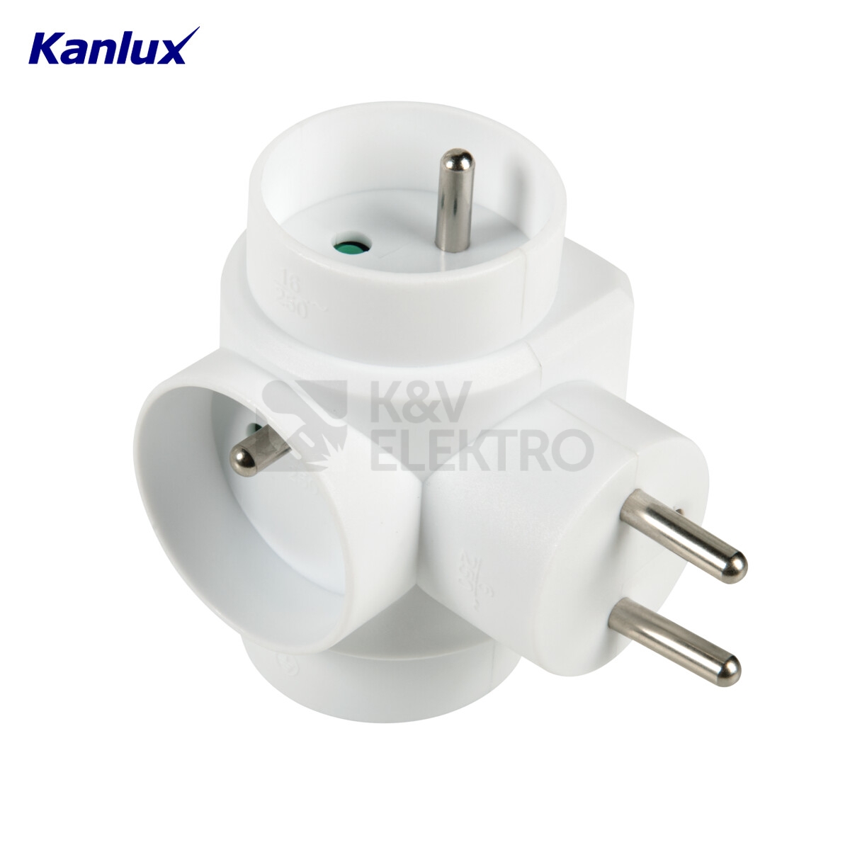 Obrázek produktu  Roztrojka Kanlux ZARK KRW-3 02181 bílá 2