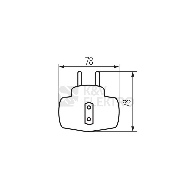 Obrázek produktu Rozdvojka Kanlux ZARK KRT/2-1 02180 bílá 1