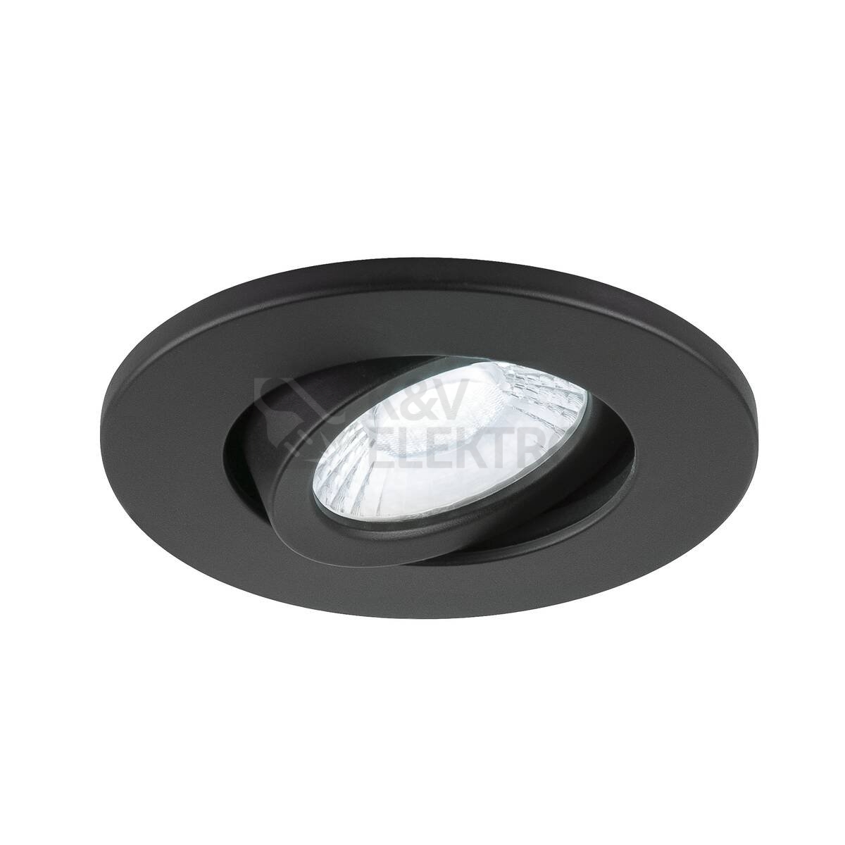Obrázek produktu Kryt svítidla SLV UNIVERSAL DOWNLIGHT PHASE výkyvný kulatý černý 1007091 1