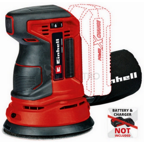 Aku excentrická bruska 125mm Einhell TE-RS 18 Li-Solo 4462010