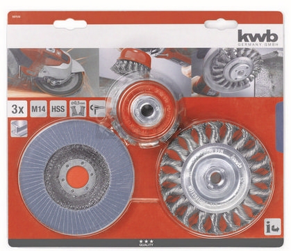 Obrázek produktu KWB sada čistících kartáčů na úhlovou brusku Quality 3ks 49597510 0