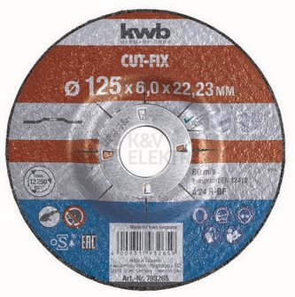 Obrázek produktu KWB brusný kotouč na kov 125x6x22,23 49793265 0