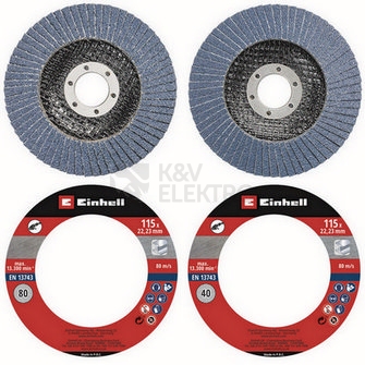 Obrázek produktu KWB brusné kotouče skládané 2ks na kov 115x40/80 49795505 0