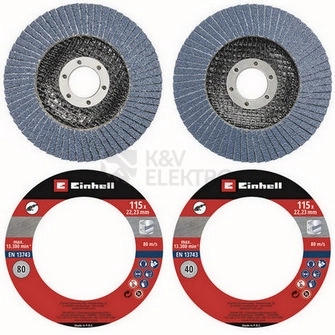 Obrázek produktu KWB brusné kotouče skládané 2ks na kov 115x40/80 49795505 0