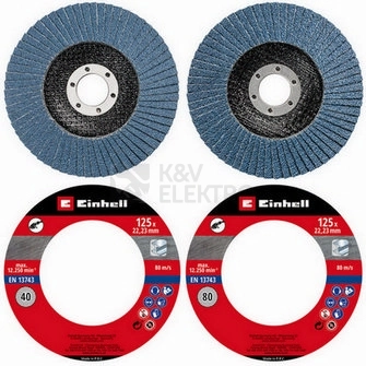 Obrázek produktu KWB brusné kotouče skládané 2ks na kov 125x40/80 49795705 0