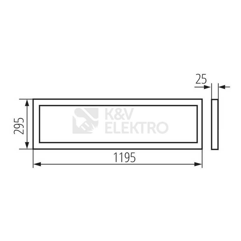 Obrázek produktu LED panel Kanlux MILEDO BAREV R 36W 12030 NW neutrální bílá 31172 1