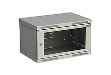 Nástěnný datový rozvaděč 19" výška 6U (356mm) H=400mm Š=600mm šedý Solarix SENSA-6U-64-11-G