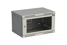 Nástěnný datový rozvaděč 19" výška 6U (356mm) H=400mm Š=600mm šedý Solarix SENSA-6U-64-11-G