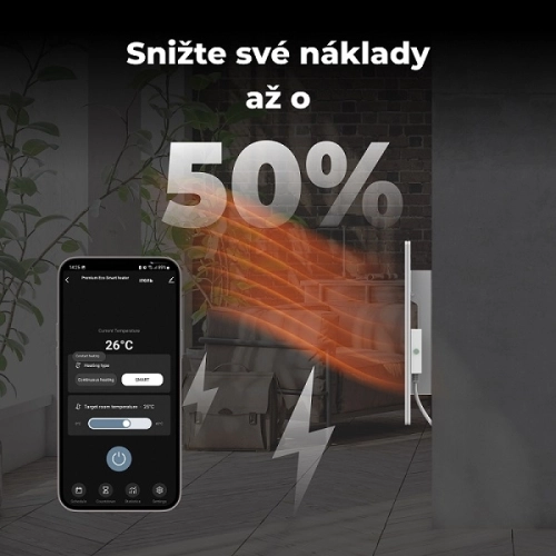 Teplovzdušný infra konvektor AENO GH1S 700W AGH0001S WiFi bílý (obrázek 3)