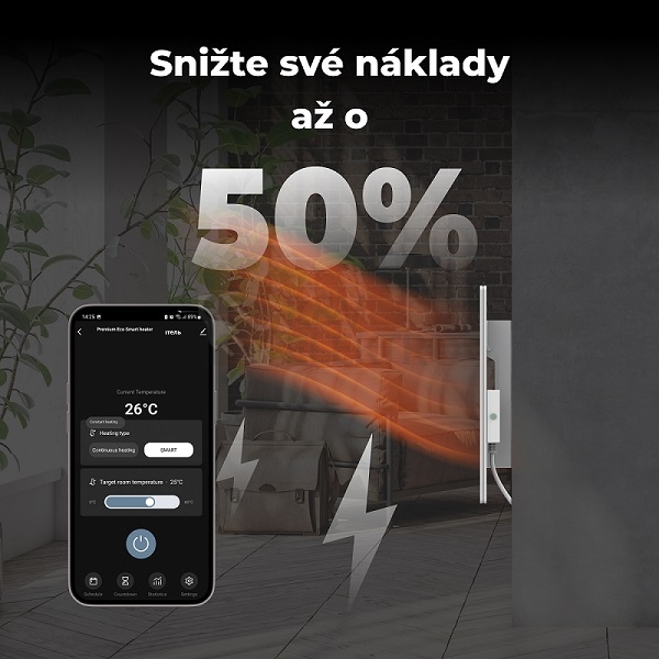 Obrázek produktu  Teplovzdušný infra konvektor AENO GH1S 700W AGH0001S WiFi bílý 2